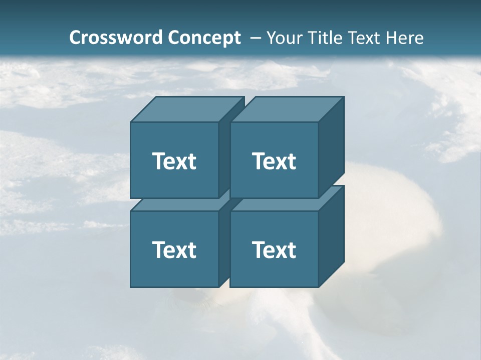 Baby Harp Seal Pup Enjoys Sun On Ice Floe In North Atlantic PowerPoint Template