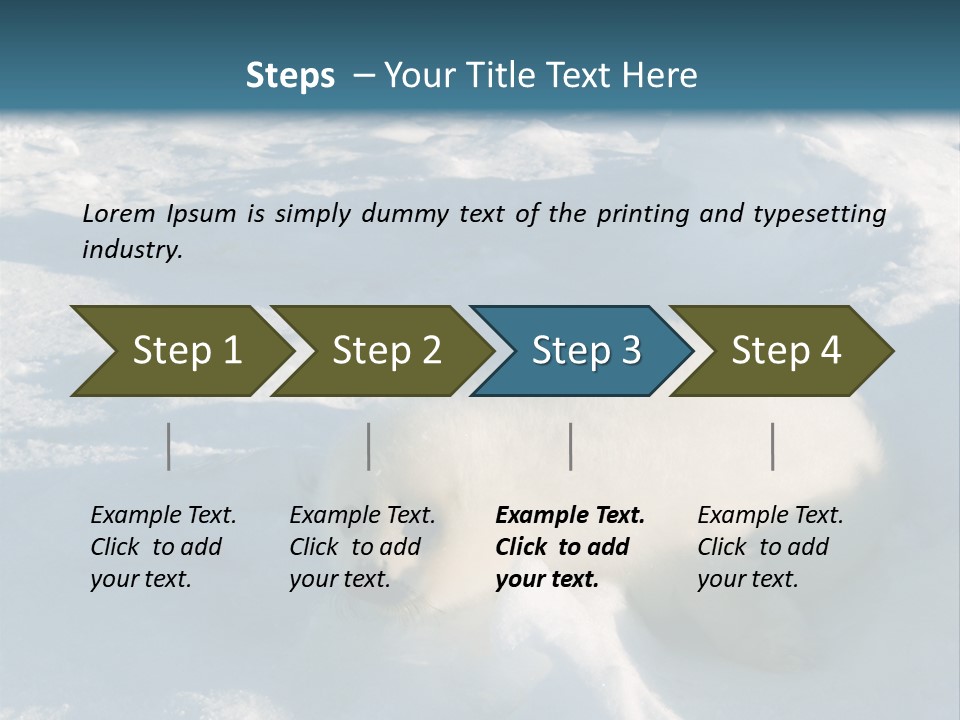 Baby Harp Seal Pup Enjoys Sun On Ice Floe In North Atlantic PowerPoint Template