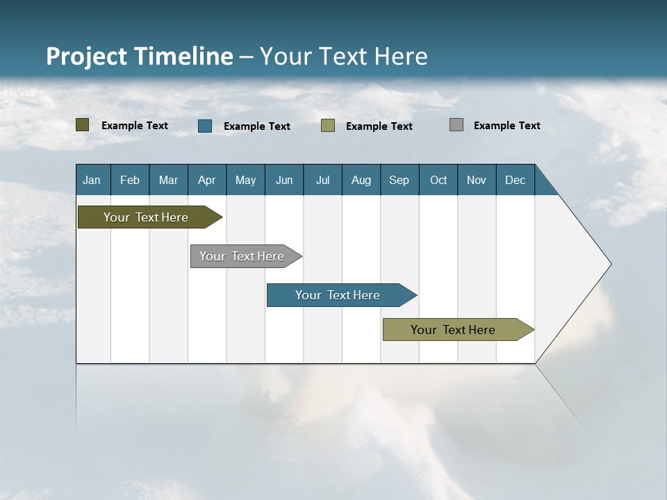 Baby Harp Seal Pup Enjoys Sun On Ice Floe In North Atlantic PowerPoint Template