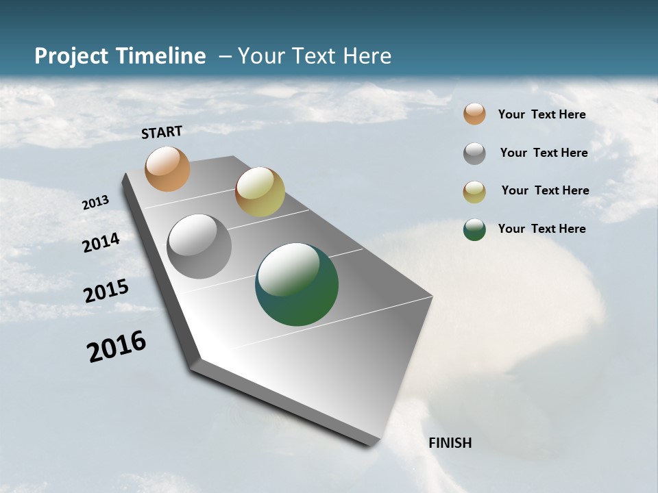 Baby Harp Seal Pup Enjoys Sun On Ice Floe In North Atlantic PowerPoint Template