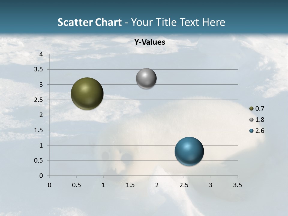 Baby Harp Seal Pup Enjoys Sun On Ice Floe In North Atlantic PowerPoint Template