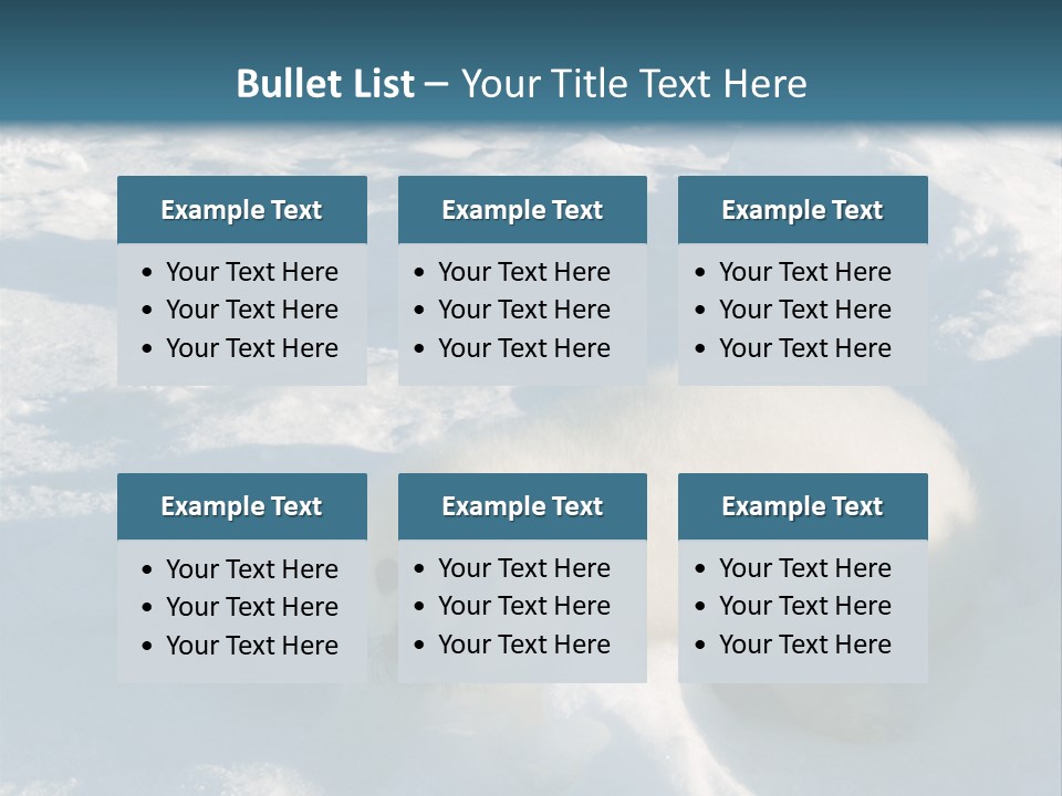 Baby Harp Seal Pup Enjoys Sun On Ice Floe In North Atlantic PowerPoint Template