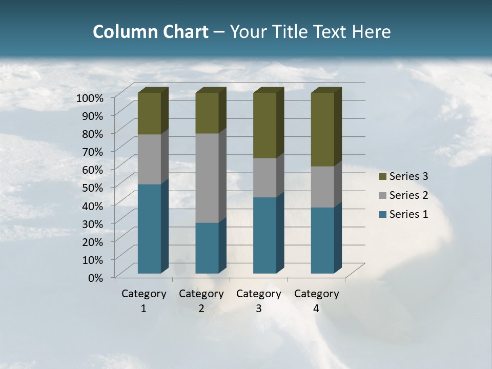 Baby Harp Seal Pup Enjoys Sun On Ice Floe In North Atlantic PowerPoint Template