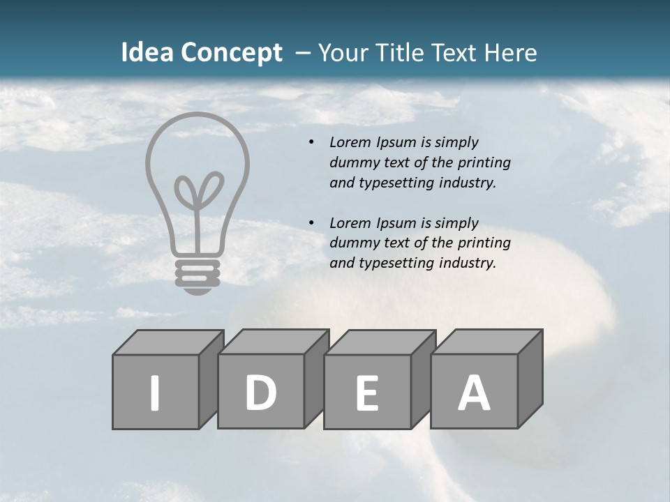 Baby Harp Seal Pup Enjoys Sun On Ice Floe In North Atlantic PowerPoint Template