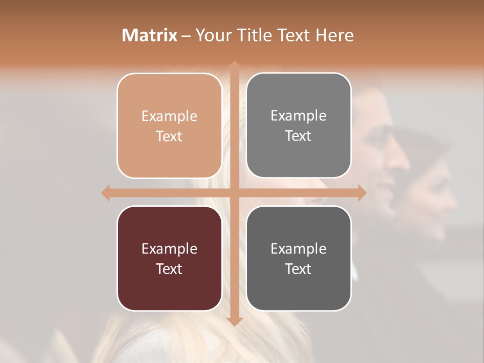 Business Team Sitting In A Meeting At Work PowerPoint Template
