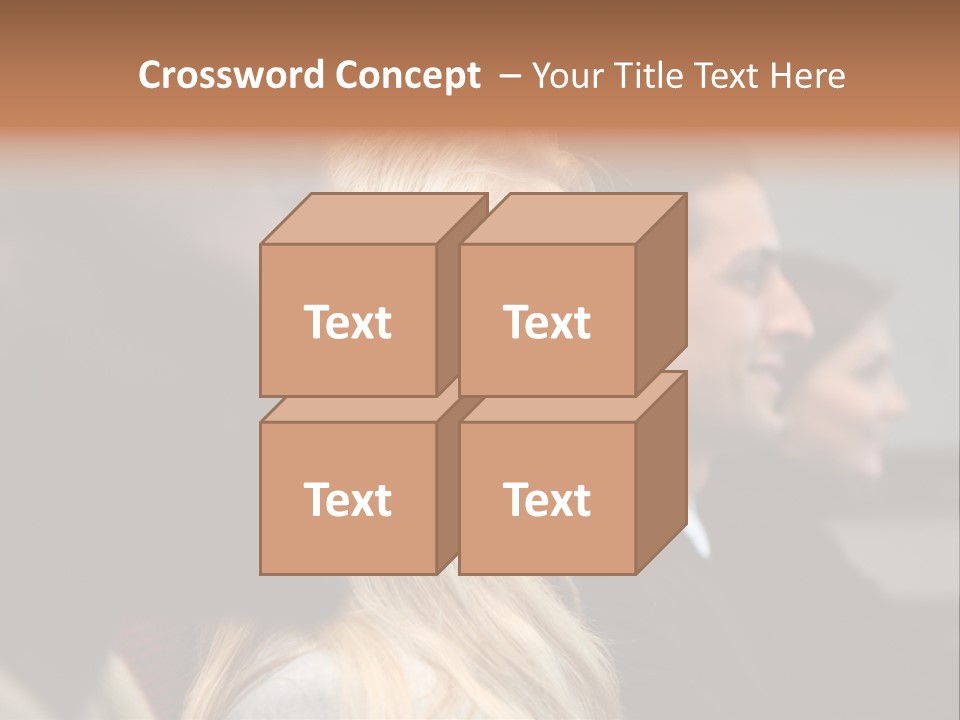 Business Team Sitting In A Meeting At Work PowerPoint Template