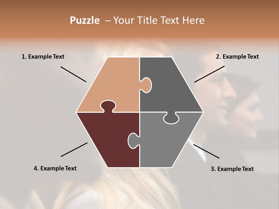 Business Team Sitting In A Meeting At Work PowerPoint Template