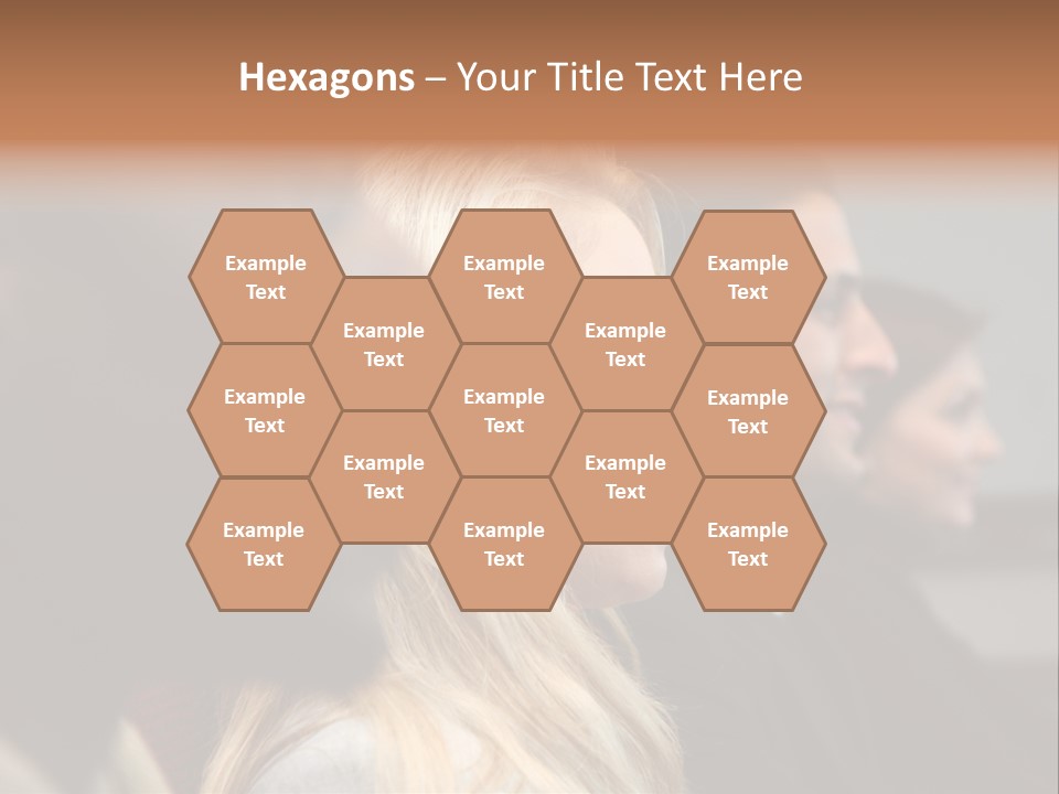 Business Team Sitting In A Meeting At Work PowerPoint Template