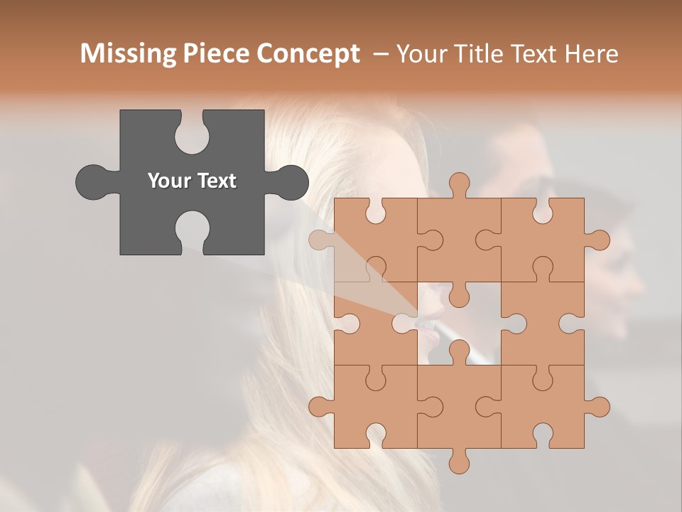 Business Team Sitting In A Meeting At Work PowerPoint Template