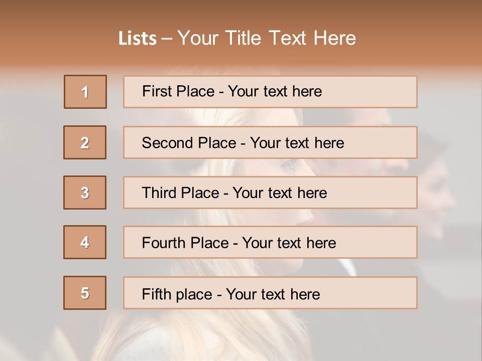 Business Team Sitting In A Meeting At Work PowerPoint Template
