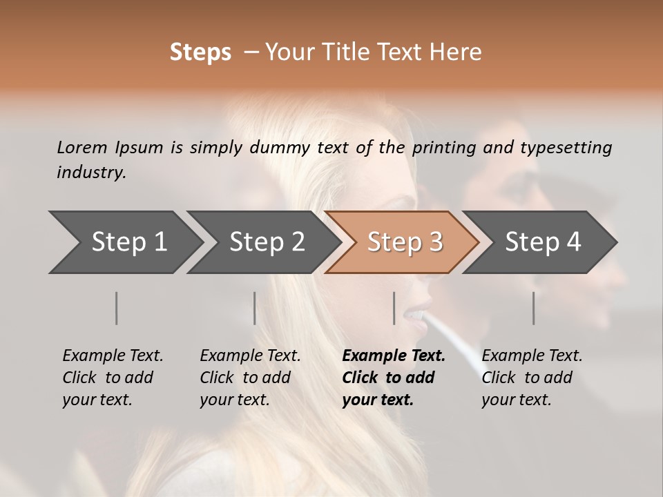 Business Team Sitting In A Meeting At Work PowerPoint Template