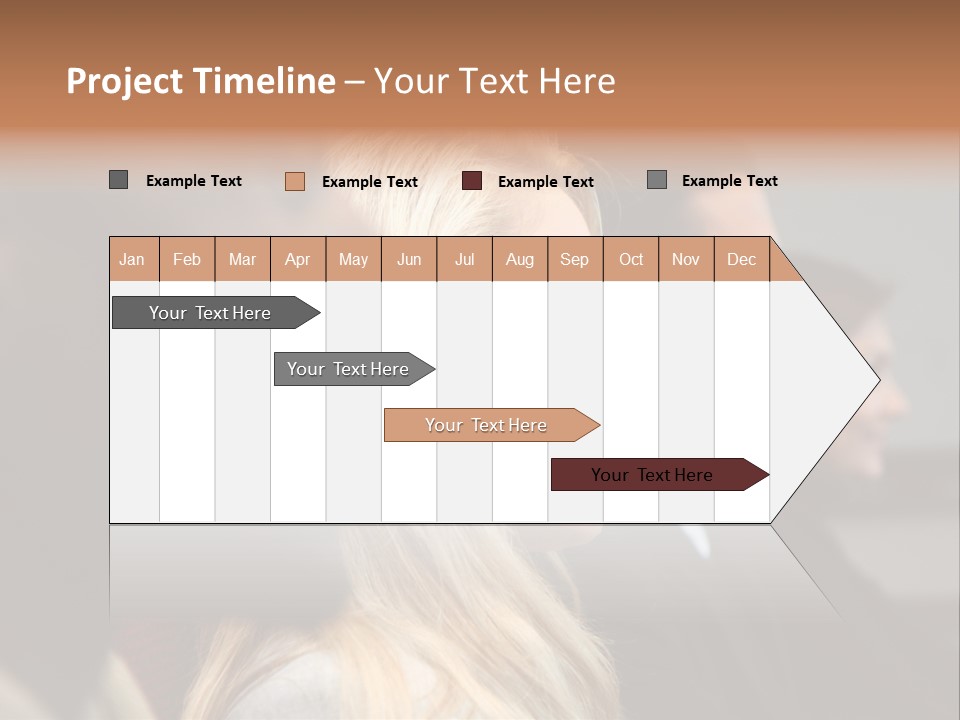 Business Team Sitting In A Meeting At Work PowerPoint Template