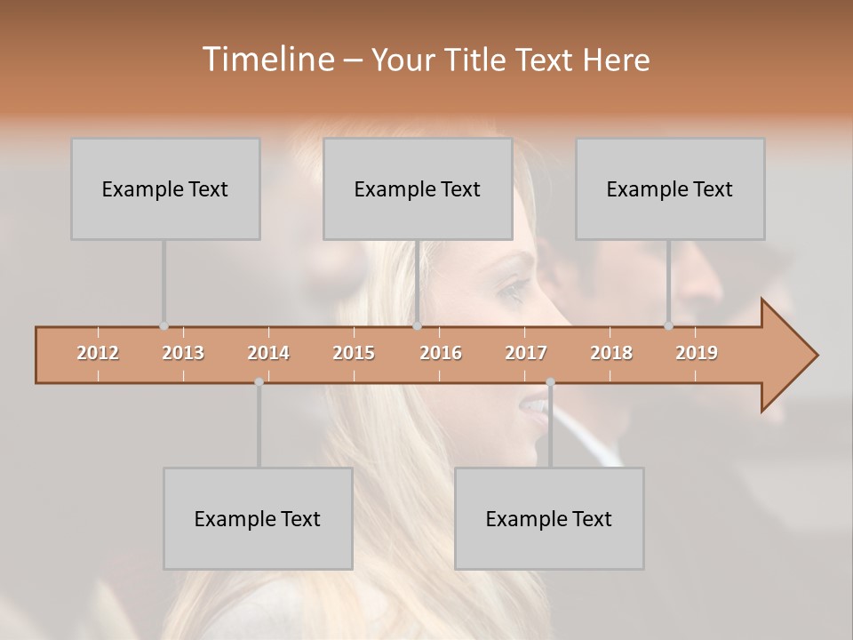 Business Team Sitting In A Meeting At Work PowerPoint Template