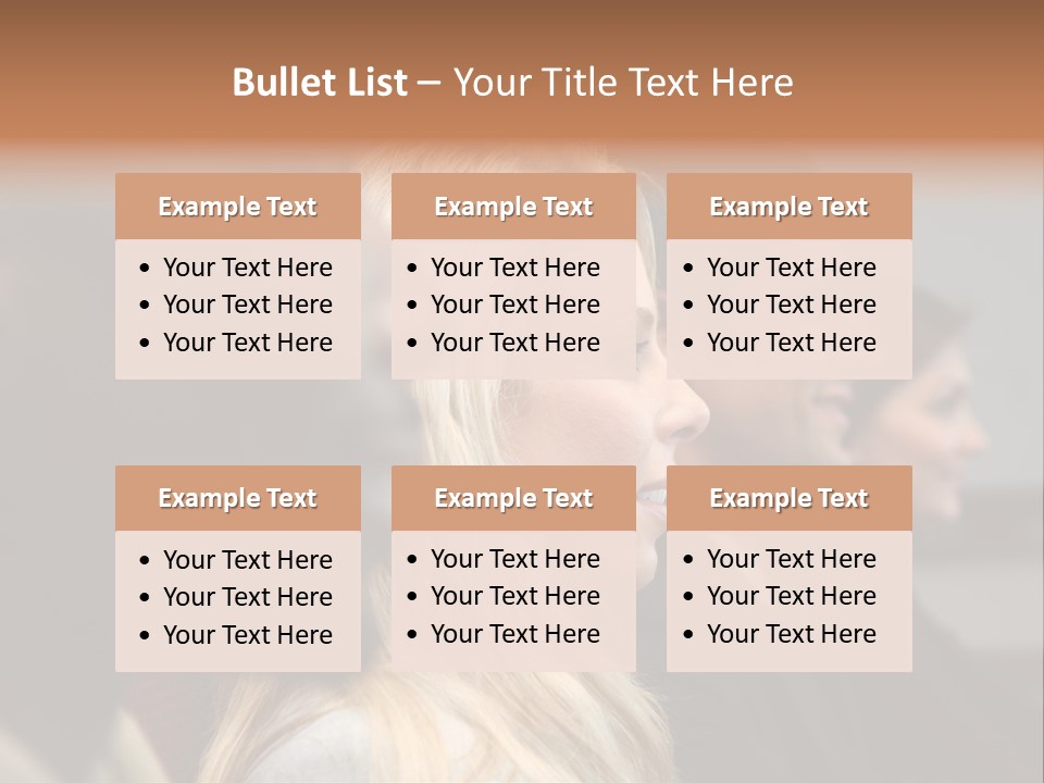 Business Team Sitting In A Meeting At Work PowerPoint Template