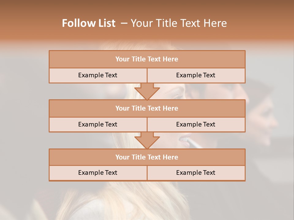 Business Team Sitting In A Meeting At Work PowerPoint Template