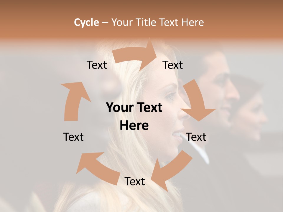 Business Team Sitting In A Meeting At Work PowerPoint Template