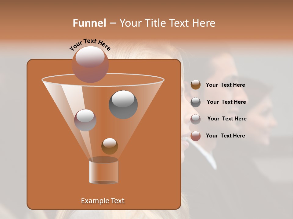 Business Team Sitting In A Meeting At Work PowerPoint Template