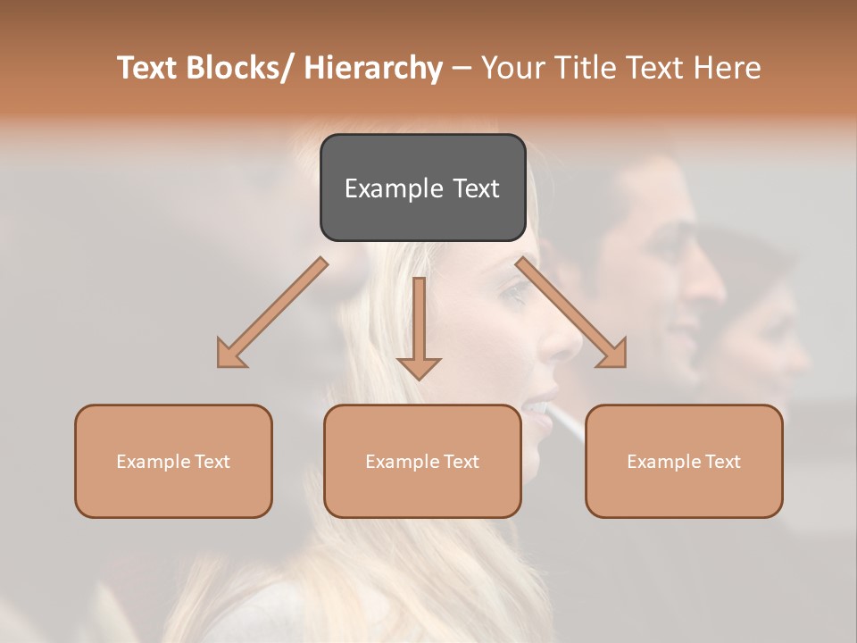 Business Team Sitting In A Meeting At Work PowerPoint Template