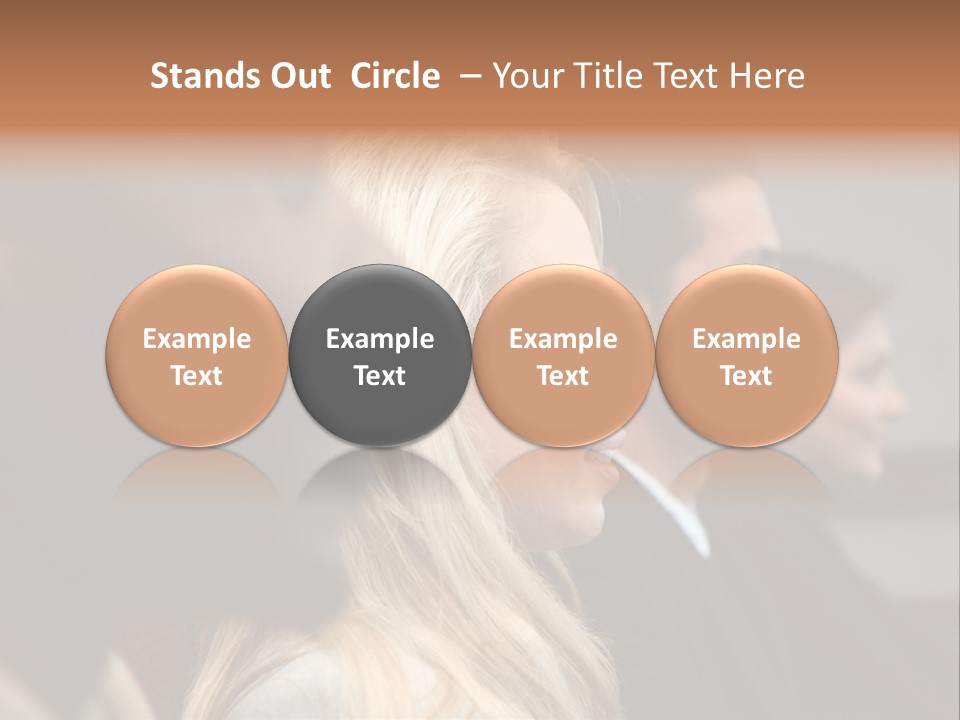 Business Team Sitting In A Meeting At Work PowerPoint Template