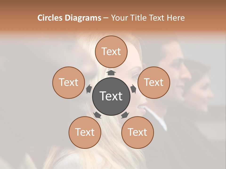 Business Team Sitting In A Meeting At Work PowerPoint Template