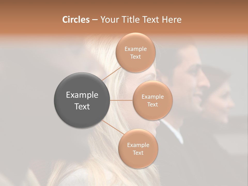 Business Team Sitting In A Meeting At Work PowerPoint Template