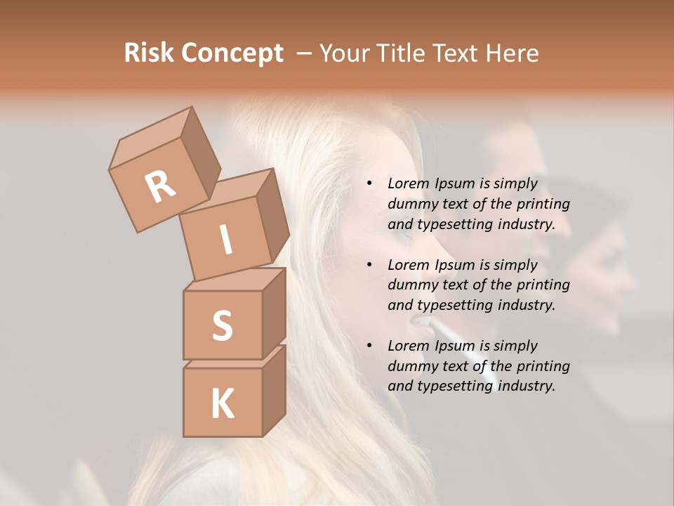 Business Team Sitting In A Meeting At Work PowerPoint Template