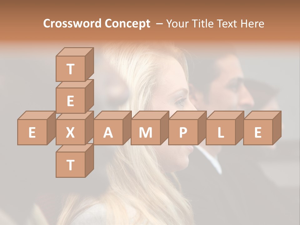 Business Team Sitting In A Meeting At Work PowerPoint Template