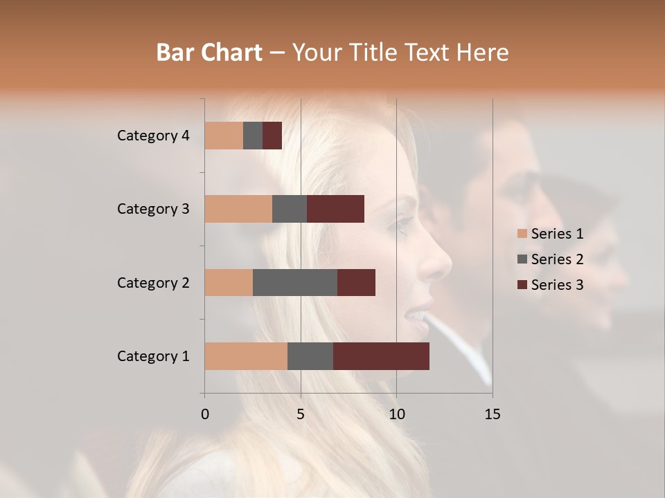 Business Team Sitting In A Meeting At Work PowerPoint Template