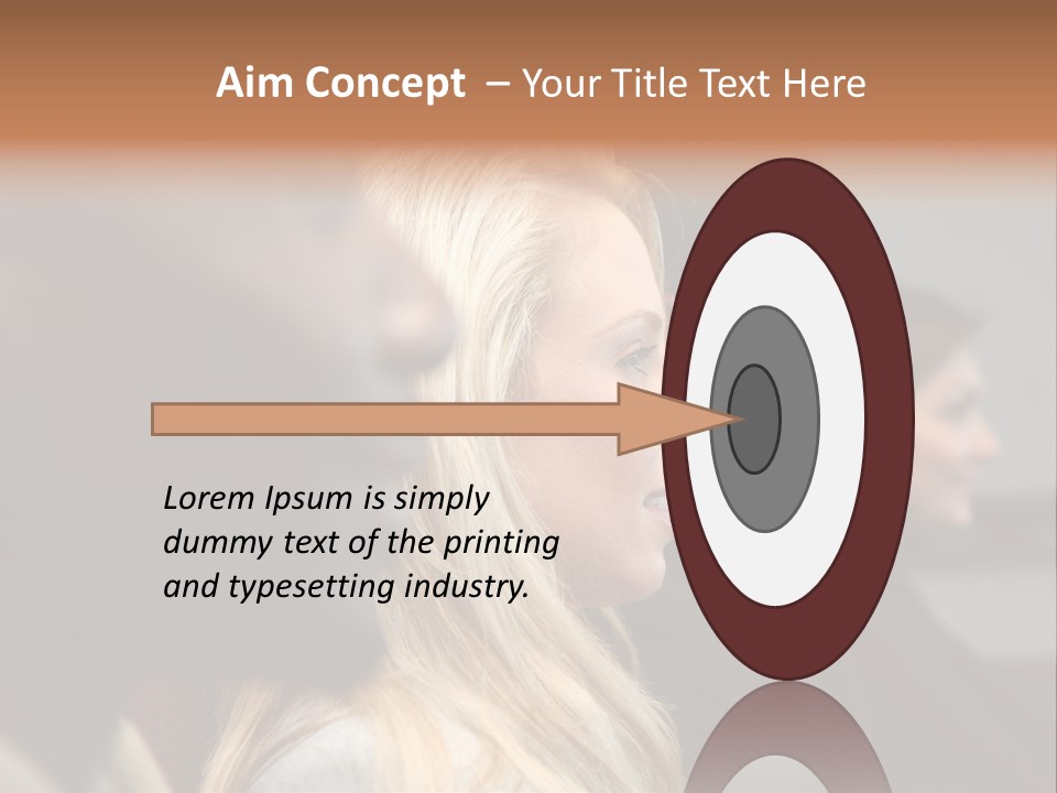 Business Team Sitting In A Meeting At Work PowerPoint Template