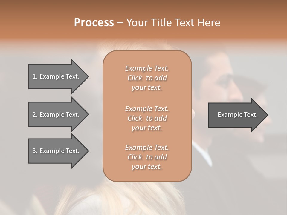 Business Team Sitting In A Meeting At Work PowerPoint Template