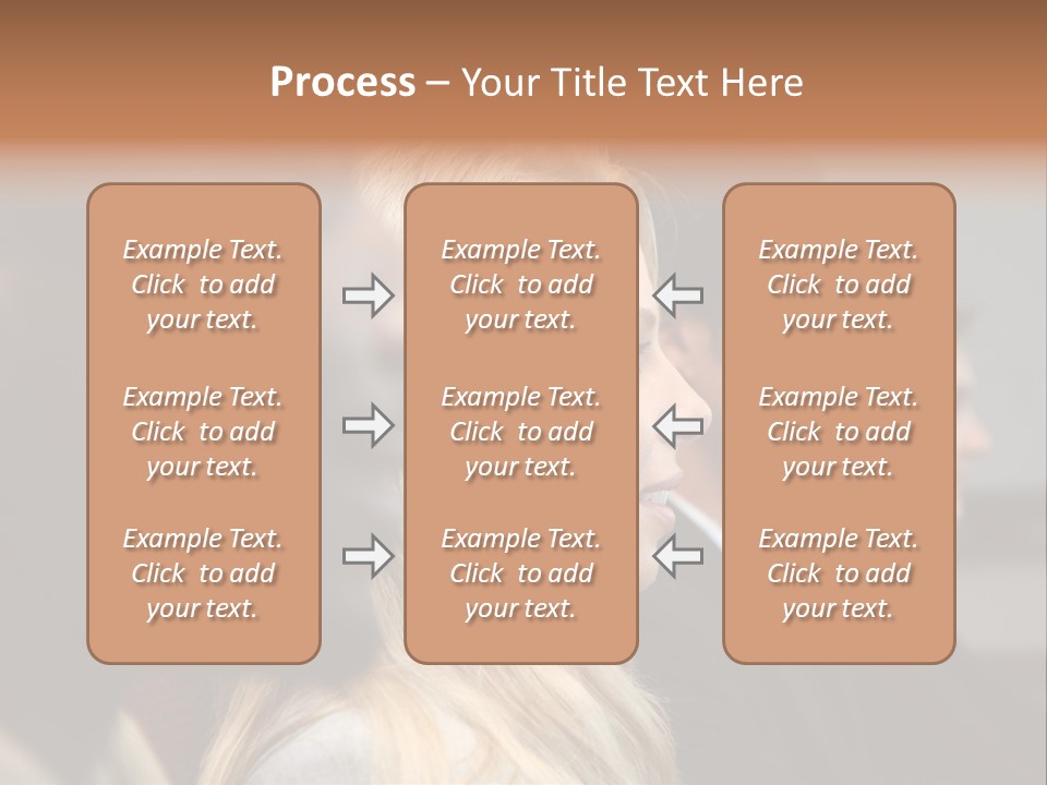 Business Team Sitting In A Meeting At Work PowerPoint Template