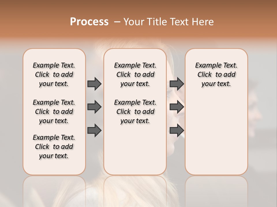 Business Team Sitting In A Meeting At Work PowerPoint Template