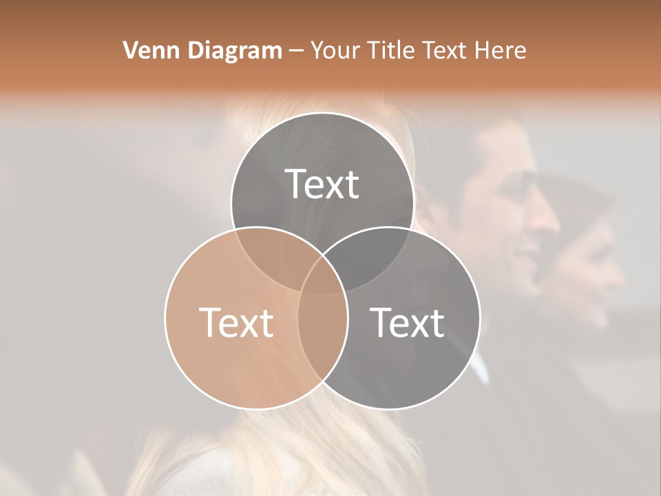 Business Team Sitting In A Meeting At Work PowerPoint Template