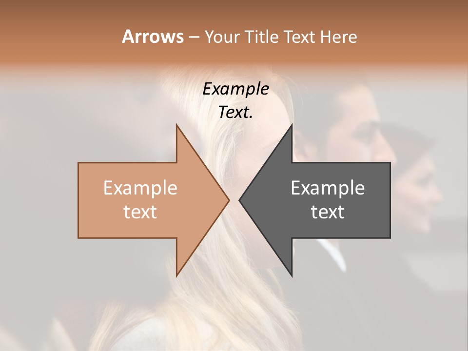 Business Team Sitting In A Meeting At Work PowerPoint Template