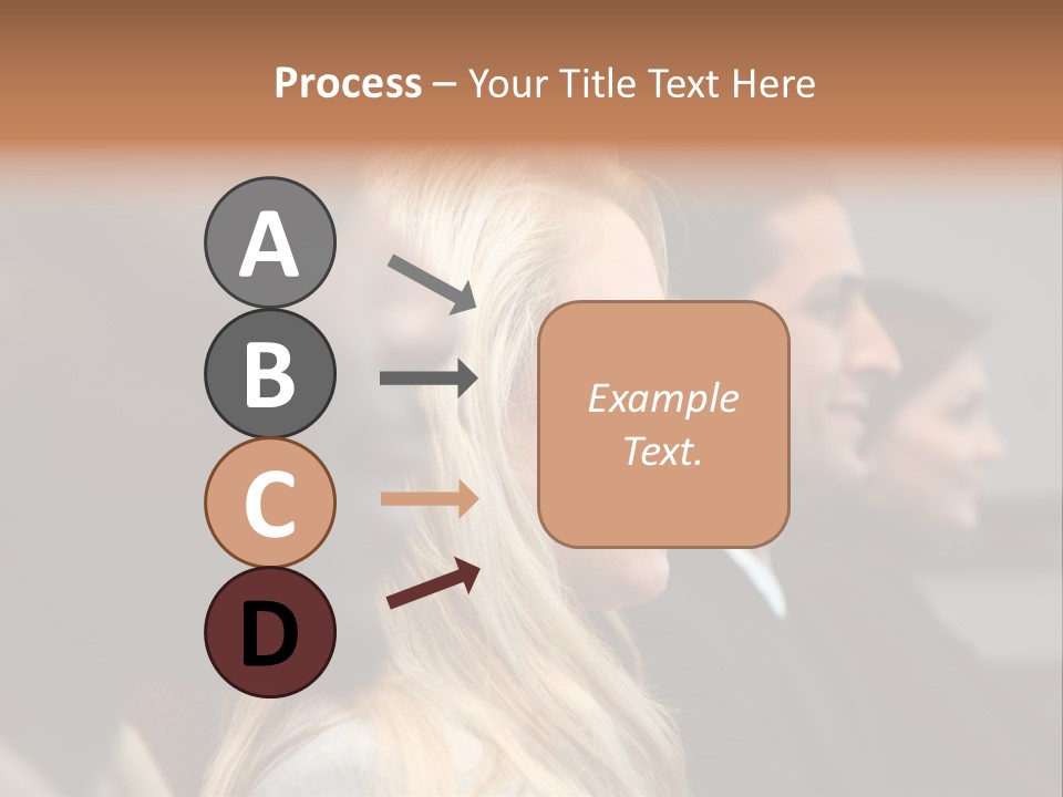 Business Team Sitting In A Meeting At Work PowerPoint Template