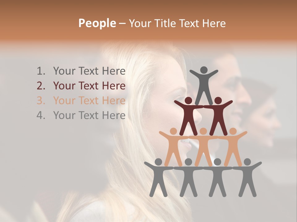 Business Team Sitting In A Meeting At Work PowerPoint Template