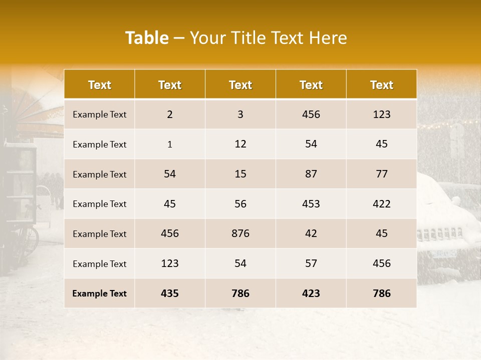 Snowy Street With Christmas Tree In Helsinki, Finland PowerPoint Template