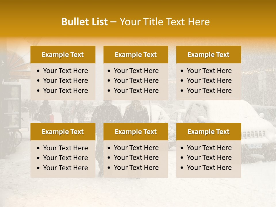 Snowy Street With Christmas Tree In Helsinki, Finland PowerPoint Template