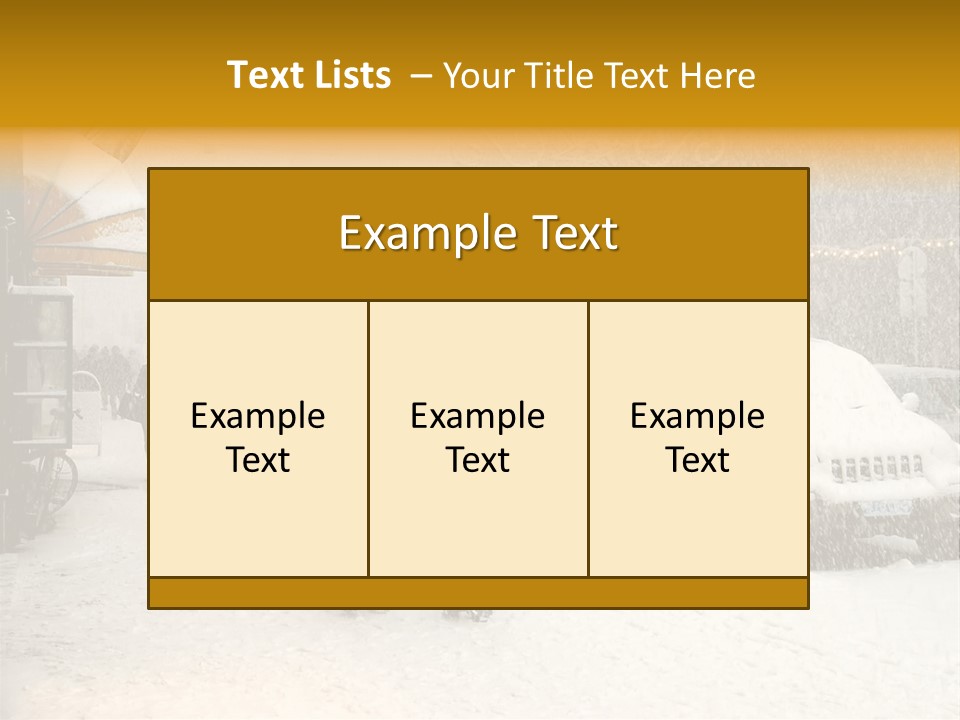 Snowy Street With Christmas Tree In Helsinki, Finland PowerPoint Template