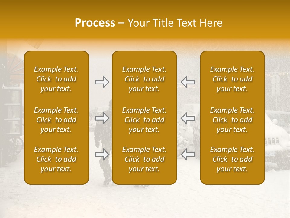 Snowy Street With Christmas Tree In Helsinki, Finland PowerPoint Template