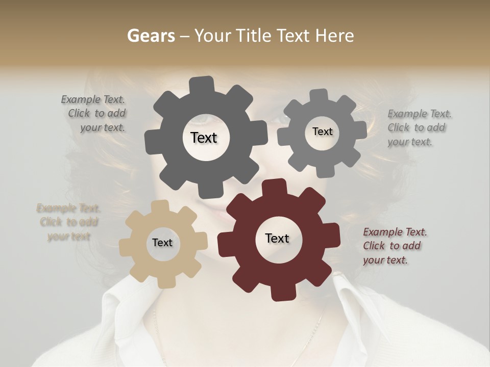 A Woman With Curly Hair Is Smiling For The Camera PowerPoint Template