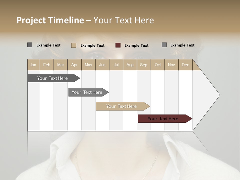 A Woman With Curly Hair Is Smiling For The Camera PowerPoint Template