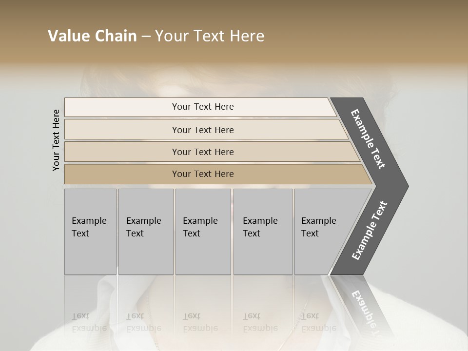 A Woman With Curly Hair Is Smiling For The Camera PowerPoint Template