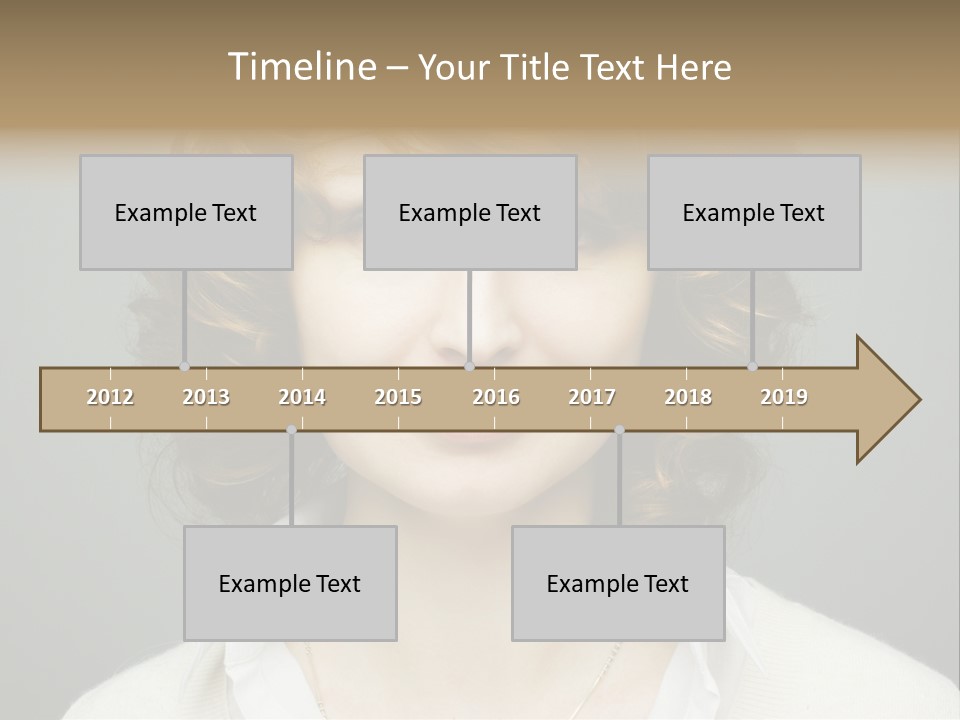 A Woman With Curly Hair Is Smiling For The Camera PowerPoint Template