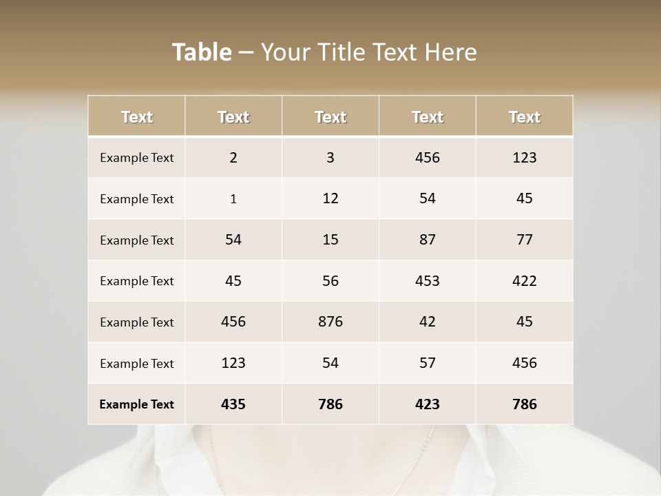 A Woman With Curly Hair Is Smiling For The Camera PowerPoint Template