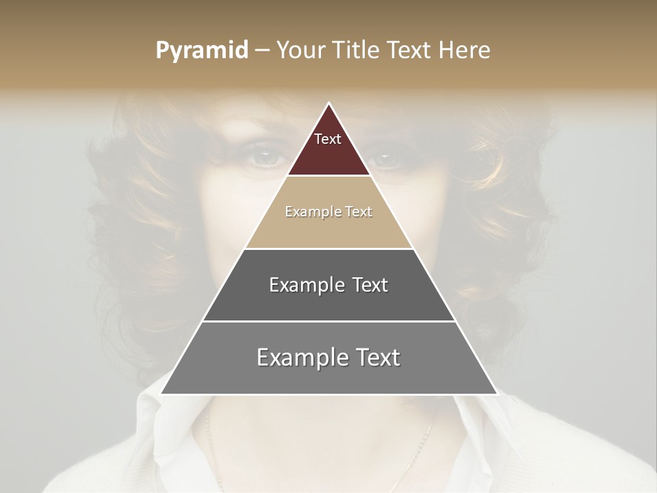 A Woman With Curly Hair Is Smiling For The Camera PowerPoint Template