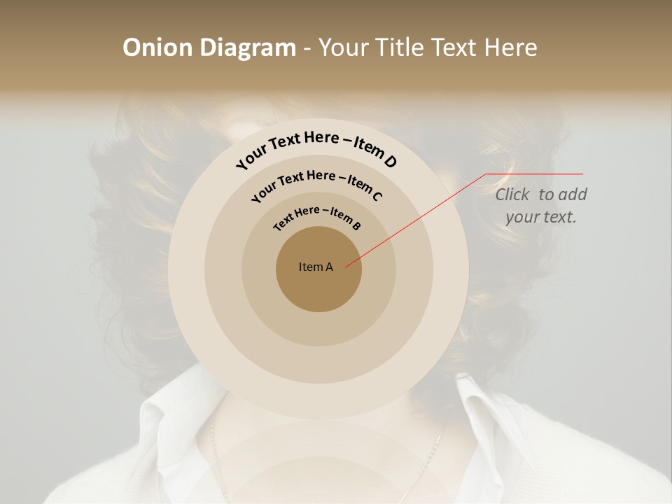 A Woman With Curly Hair Is Smiling For The Camera PowerPoint Template