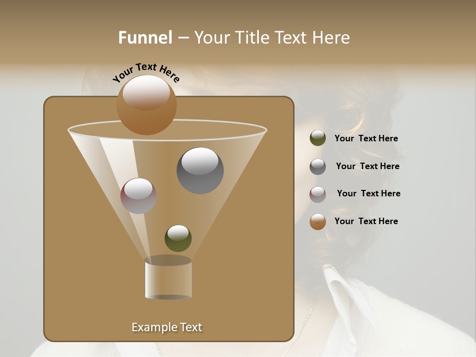 A Woman With Curly Hair Is Smiling For The Camera PowerPoint Template