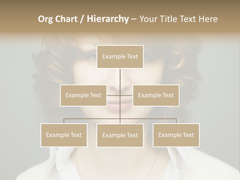 A Woman With Curly Hair Is Smiling For The Camera PowerPoint Template