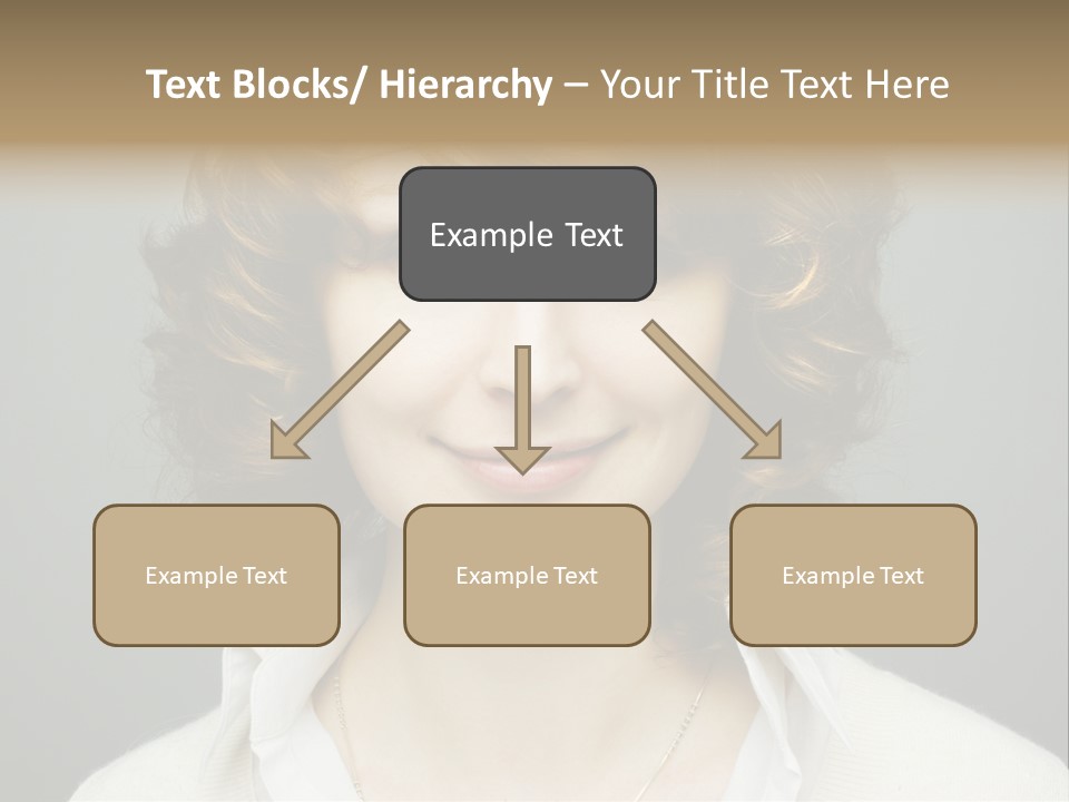 A Woman With Curly Hair Is Smiling For The Camera PowerPoint Template